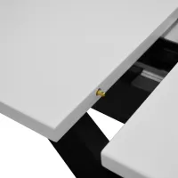 Masă de bucătărie extensibilă Deco Selina MDF/ White photo 2