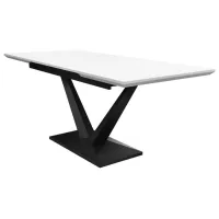 Masă de bucătărie extensibilă Deco Selina MDF/ White photo 3