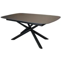 Кухонный стол раскладной Deco Velma Стекло/ Серый