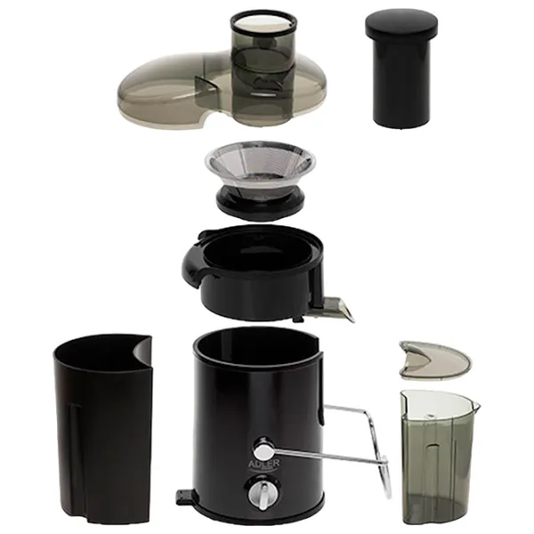 Storcator de fructe Adler AD-4132 Centrifugă / 800 W / Transparent Black photo 6