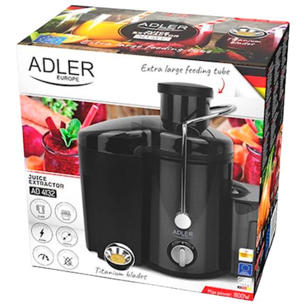 Storcator de fructe Adler AD-4132 Centrifugă / 800 W / Transparent Black photo 7
