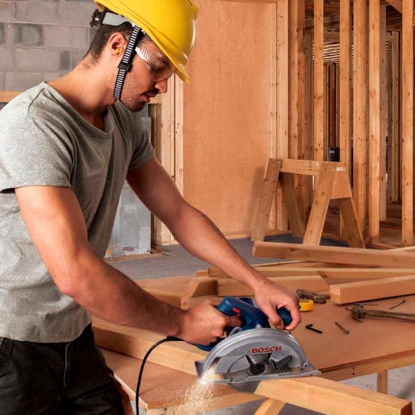 Дисковая пила Bosch GKS 140 184 мм / Синий photo 4