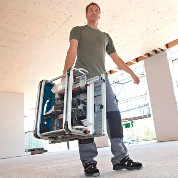 Fierăstrău circular Bosch GTS 10 J 254 mm / Blue photo 4