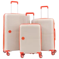 Чемодан CCS 5239 Set 105л/ Оранжевый Белый