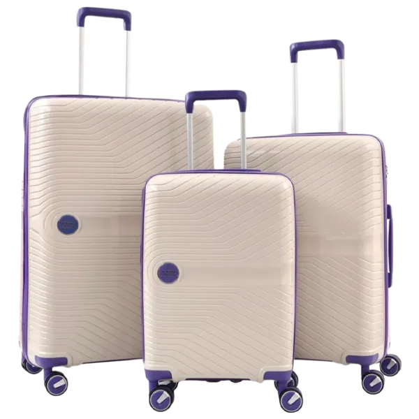 Чемодан CCS 5239 Set 105 л/ Purple Белый photo 1