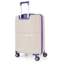 Valiză CCS 5239 Set 105 l/ Purple White photo 4