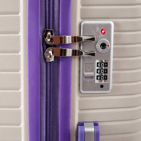 Чемодан CCS 5239 Set 105 л/ Purple Белый photo 8