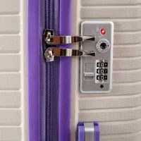 Valiză CCS 5239 Set 105 l/ Purple White photo 8