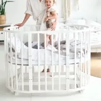 Детская кровать Kuzya Солнце 0 месяцев - 5 лет / Слоновая кость photo 4
