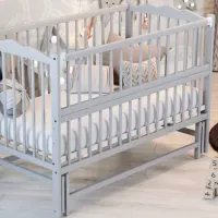 Детская кровать Kuzya Anghelina 2 0 месяцев - 5 лет / Серый