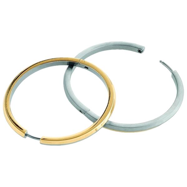 Cercei pentru femei Boccia 0573-02 Titan / Silver Gold photo 1