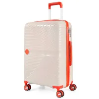Valiză CCS 5239 105l/ Orange White photo 2