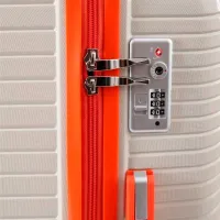 Valiză CCS 5239 105l/ Orange White photo 6