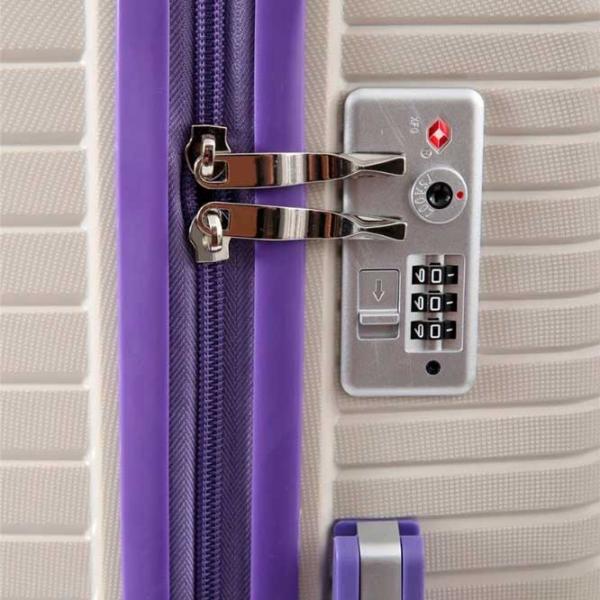Valiză CCS 5239 105l/ Purple White photo 5 Valiză CCS 5239 105l/ Purple White photo 5