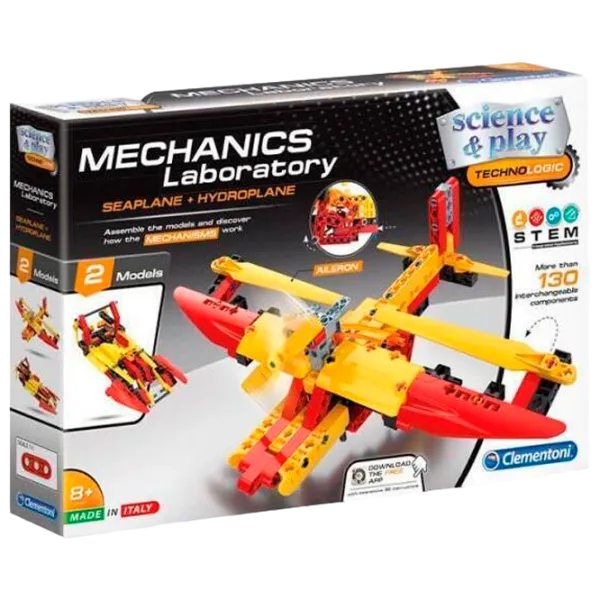 Constructor Clementoni Seaplane + Hydroplane Avion/ Yellow photo 1