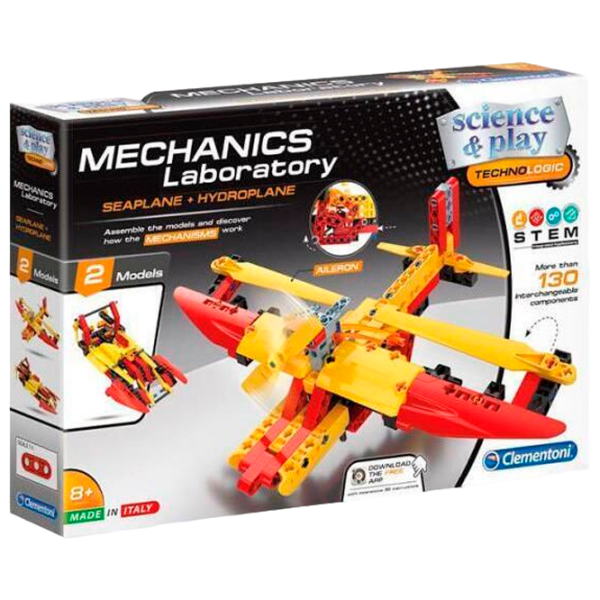 Constructor Clementoni Seaplane + Hydroplane Avion/ Yellow photo 1
