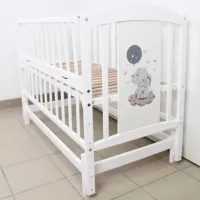 Детская кровать Kuzya Слоник 0 месяцев - 3 года / Белый