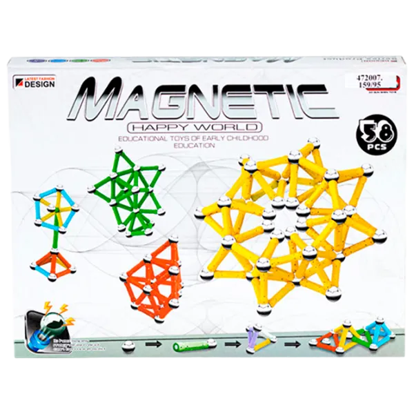Конструктор Magnetic 4432 Классический/ Разноцветный photo 1 Конструктор Magnetic 4432 Классический/ Разноцветный photo 1