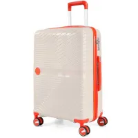 Valiză CCS 5239 62 l/ Orange White photo 3