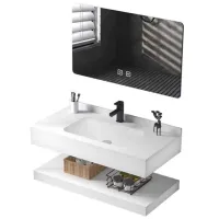 Seturi mobilă de baie SanDonna 1009A-60 Piatră sinterizată / White