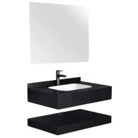 Наборы мебели для ванной комнаты SanDonna 1009N-60 Спеченный камень / Black