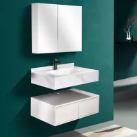 Наборы мебели для ванной комнаты SanDonna 1016A-80 Спеченный камень / Серый