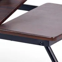 Măsuță pentru laptop Halmar B19 Dark walnut / MDF photo 3