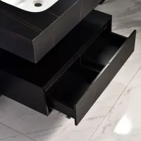 Наборы мебели для ванной комнаты SanDonna 1016N-60 Спеченный камень / Black photo 2