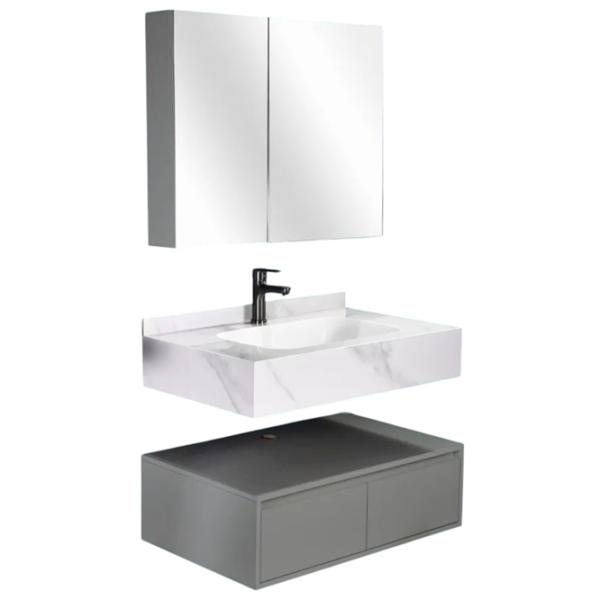Seturi mobilă de baie SanDonna 1016G-60 Piatră sinterizată / Gray photo 1 Seturi mobilă de baie SanDonna 1016G-60 Piatră sinterizată / Gray photo 1