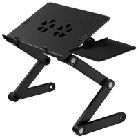 Măsuță pentru laptop Tatkraft WonderWorker Einstein Black / Plastic