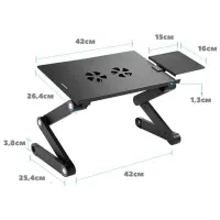 Столики для ноутбуков Tatkraft WonderWorker Einstein Черный / Пластик photo 2