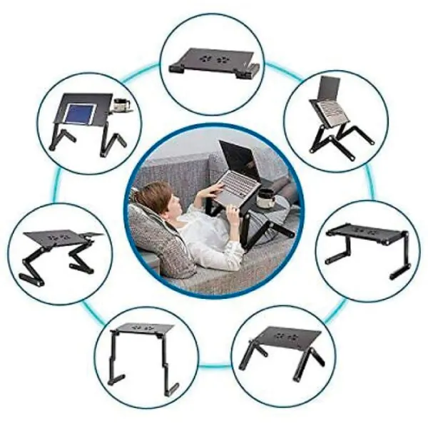 Măsuță pentru laptop Tatkraft WonderWorker Einstein Black / Plastic photo 4