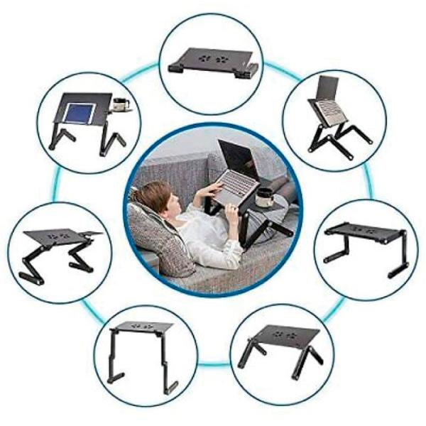 Măsuță pentru laptop Tatkraft WonderWorker Einstein Black / Plastic photo 4