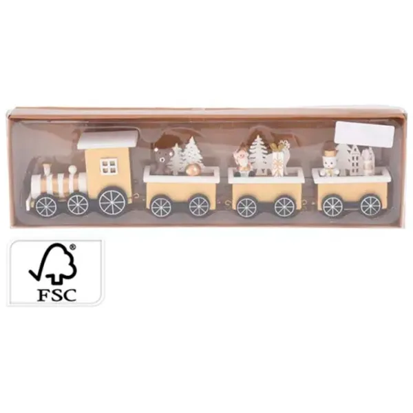 Suvenir Promstore "Tren" Lemn / Lemn natural photo 1