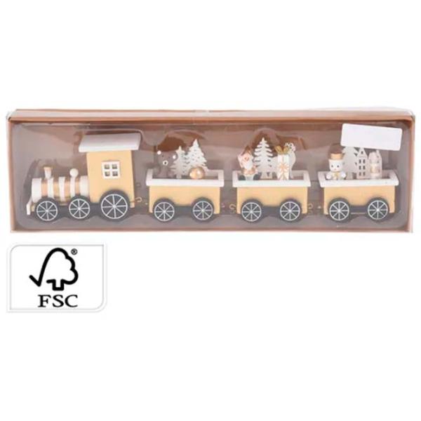 Suvenir Promstore "Tren" Lemn / Lemn natural photo 1