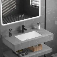 Seturi mobilă de baie SanDonna 1009G-100 Piatră sinterizată / Gray