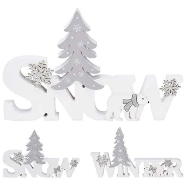 Suvenir Promstore "Snow" Lemn / White photo 1
