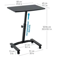 Măsuță pentru laptop Tatkraft Dream Black / photo 2