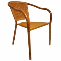 Scaun de grădină AG LAPIS Aluminiu / Plastic / Brown Black