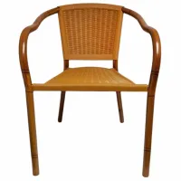 Scaun de grădină AG LAPIS Aluminiu / Plastic / Brown Black photo 2