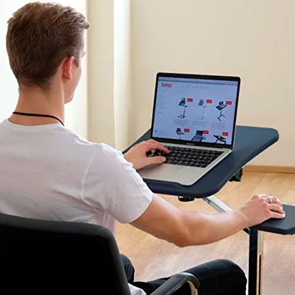 Măsuță pentru laptop Tatkraft Joy Black / MDF photo 3