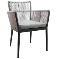 Fotoliu de grădină Deco Harly Garden Aluminiu / / Gray 