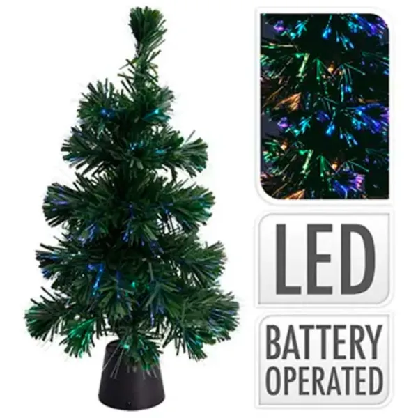 Suvenir Promstore "Brad cu varfuri luminoase" Plastic / Green photo 1