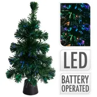 Сувенир Promstore "Brad cu varfuri luminoase" Пластик / Зеленый