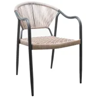 Scaun de grădină Deco Coco Garden Aluminiu / Pânză / Gray 