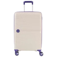 Чемодан CCS 5239 45л/ Purple Белый