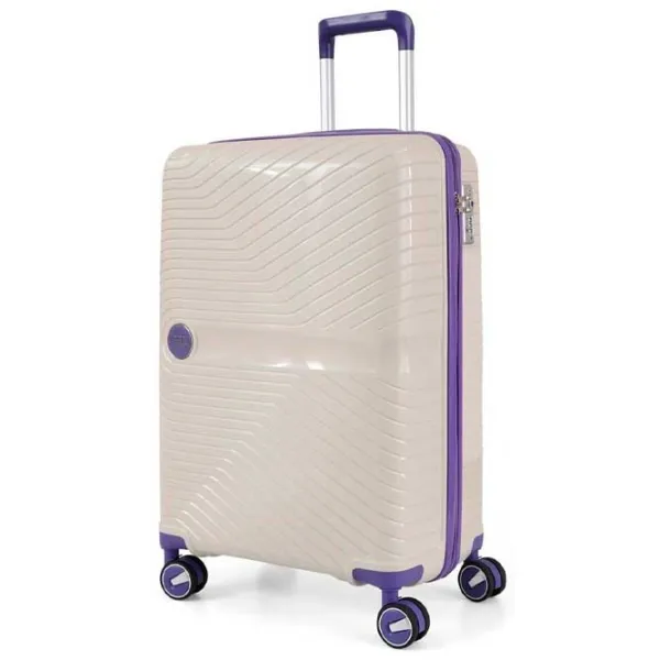 Чемодан CCS 5239 45л/ Purple Белый photo 2