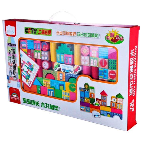 Constructor Wooden Toys CCTV Clasic/ Multicolor photo 1