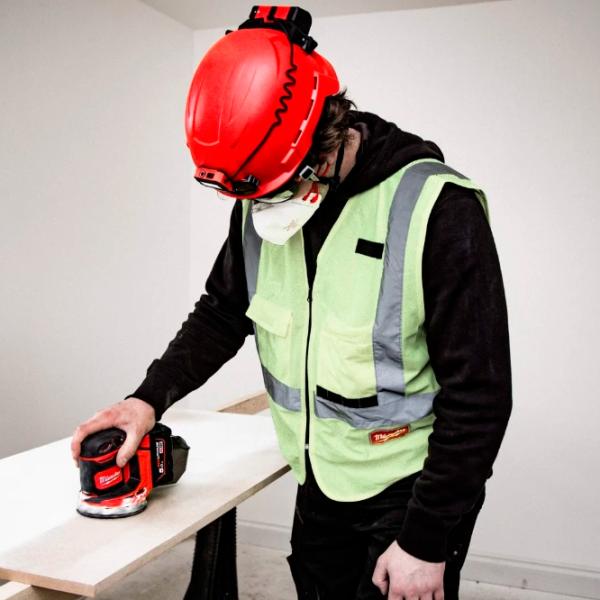 Șlefuitor Milwaukee M18BOS125-0 Cu excentric / / Red photo 4