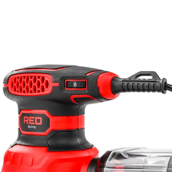 Шлифовальная машина Red Technic RTSMO0121 Орбитальный / 1100 Вт / Красный photo 2
